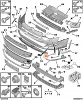 ZAŚLEPKA SPRYSKIWACZA REFLEKTORA LEWA PRAWA CITROEN C5 X7 OE 7414YC