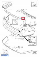 OSŁONA TYLNEGO ZDERZAKA VOLVO V50 08-12r