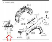 Nadkole przednie lewe - Mazda MX-30 DR 2022_DN4E5614YA