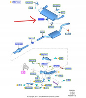 TŁUMIK DŹWIĘKÓW KOŃCOWY FORD KUGA Mk2 2016- 1.5 EB 2148532 _ GV61-5K244-AA