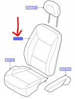 POKRYCIE OPARCIA FOTELA KIEROWCY GALAXY Mk3 08-10 _ 1683057 _ 8M21-Y64417-BB1EGM 