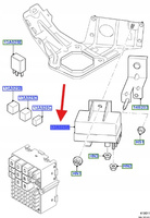 PRZEKAŹNIK ŚWIEC ŻAROWYCH 1.4L 1.6L TDCI FOCUS 1252609 _ 3M5T-12A343-AA