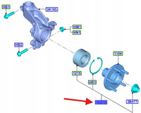 ZESTAW NAPRAWA ŁOŻYSKA KOŁA FORD RÓŻNE MODELE 2472586 _ 8V4J-1K018-AC