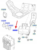 PRZEKAŹNIK ŚWIEC ŻAROWYCH FORD FIESTA FUSION KA+ 1435908 _ 6S6T-12A343-AA