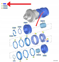 PIERŚCIEŃ SYNCHRONIZATORA 5 I 6 BIEGU MMT6 FORD OE 2513678 _ LX6R-7107-CCA