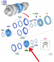 KOŁO ZĘBATE 4 BIEG MANUAL 6MX65 FORD PUMA COURIER 2367071 _ H1BR-7M164-AFAB