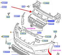 OSŁONA PASA PRZEDNIEGO FORD MONDEO GALAXY 1724993 _ 6M21-17K949-AD