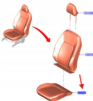 POSZYCIE SIEDZISKA PRZÓD PRAWE FIESTA 2017- 2353413 _ H1BB-A62900-AF1GLK