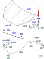 ZAWIAS MASKI PRAWY FORD S-MAX GALAXY 2006-2015 1573930 _ 6M21-U16800-AB