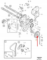 KOŁO PASOWE WAŁU 2.0 B4 D4 VOLVO S60 V60 2015- S90 V90 19- XC60 OE 31401195