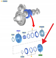 KOŁO ZĘBATE 2. BIEGU B6 FORD KUGA PUMA CONNECT 2224437 _ JX6R-7M162-AHA