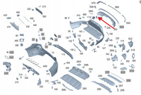 ZAŚLEPKA HAKA HOLOWNICZEGO ZDERZAKA TYŁ MERCEDES GLC W253 OE A2538850800