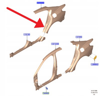 BŁOTNIK LEWY TYŁ FORD FOCUS SEDAN 2018- OE 2206871 _ JX7B-F278A93-AA