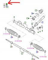 DRĄŻEK KIEROWNICZY FORD FIESTA 1989-1996 _1659374_89FB-3L555-BA