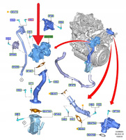 ZAWÓR EGR 1.5 TDCI FORD ECOSPORT FOCUS 2018- OE 2309809 _ JN1Q-9M425-AD