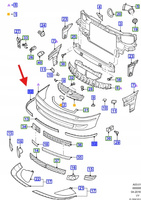 LISTWA OCHRONNA ZDERZAKA PRZÓD GALAXY 2000- 06 1231701 _ YM21-17B970-BBYYE1