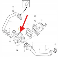ZAWÓR EGR 2.0 D4 VOLVO S60 V60 2011- S80 V70 XC60 XC70 2014- OE 36010128