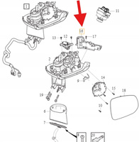 PRAWY KIERUNKOWSKAZ LUSTERKA VOLVO S90 V90 2017- S60 V60 XC40 OE 31498602