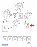 CHLAPACZE TYLNE VOLVO EX40 XC40 C40 2022- EC40 2025- OE 32321857