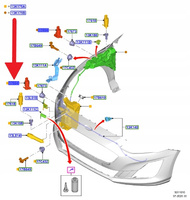 POMPA SPRYSKIWACZY FORD KUGA FOCUS 2018- OE 2544359 _ JX7B-17K624-CA