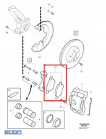 Klocki hamulcowe przód 17,5" Volvo 31200229
