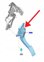 PEDAŁ GAZU 1.0 1.5 EB 1.5 2.0 D FORD FOCUS 2018- OE 2537261 _ JX61-9F836-AD