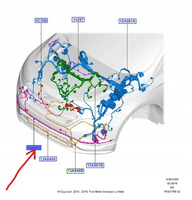 WIĄZKA ZDERZAKA PRZÓD FORD EDGE Mk2 2319520 _ KT4T-15K867-BD