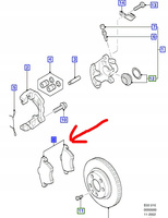 KLOCKI HAMULCOWE PRZÓD FORD GALAXY Mk2 2001-2006_1237132_1M2J-2K021-BA