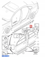 LISTWA PROGOWA PRAWA VOLVO S40 II 04-12r V50 04-12