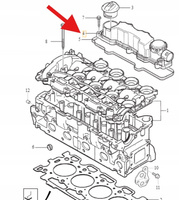 ODMA POKRYWA ZAWORÓW 1.6 D4 VOLVO S40 S80 V50 V70 C30 OE 31259241