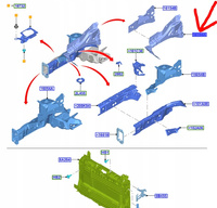 FARTUCH BŁOTNIKA PRZÓD LEWA FORD ECOSPORT 2013- 2145867 _ GN15-16B045-CC
