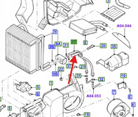PRZEWÓD KLIMATYZACJI FORD GALAXY 1996-2006 1254264 _ 3M2H-19A834-BB