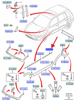 LISTWA DRZWI LEWA FORD FUSION 2003-2005 1255125 _ 3N11-N25533-BAXWAA