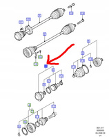 PRZEGUB WEWNĘTRZNY FORD GALAXY MK2 2.8 V6 1.9 D_1202669_YM21-7L606-GA