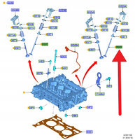 ZAWÓR WYDECHOWY 1.0 EB PUMA FIESTA FOCUS 2018- 2490969 _ H6BG-6505-AB