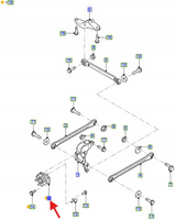 ŁOŻYSKO KOŁA- PIASTA TYŁ FORD MONDEO MK3 2000- 4858822 _ 1S71-2C299-AJ