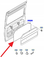 OSŁONA DRZWI PRZESUWNYCH FORD OE TRANSIT 2000-2014 YC15-V237A48-FC 1752697