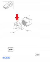 WSPORNIK GŁOŚNIKA VOLVO XC90 XC60 V90 S90 OE 31384211