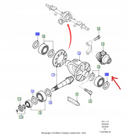 ZESTAW PODKŁADEK REGULACJI DYFERENCJAŁU TRANSIT MK5 4724159 _ 3C11-4C079-AA