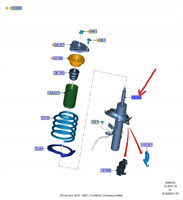 AMORTYZATOR LEWY PRZÓD FORD C-MAX Mk2 2010- 1699186 _ AV61-18K001-ACE
