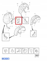 LEWA OSŁONA NADKOLA VOLVO EX40 XC40 2018- C40 2022- EC40 OE 32226969