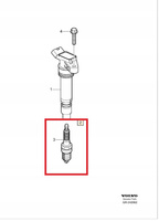 ŚWIECE ZAPŁONOWE KPL. VOLVO XC90 I XC70 II XC60 I OE 31301524