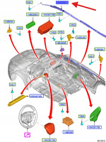 PRAWA KURTYNA PODUSZKI POW. FORD MONDEO MK5 2184413 _ DS73-54042D94-BH