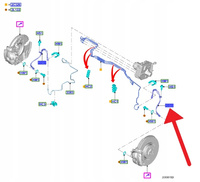 PRZEWÓD HAMULCOWY PRZÓD L P FORD FOCUS ST Mk4 2018- 2351021 _ KX61-2078-AB