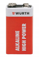 Bateria WURTH Blok 9V DC 6LR61 6AM6 1szt.
