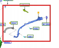 PRZEWÓD WLEW PALIWA 2.3 5.0 FORD MUSTANG 2015-17 2132786 _ FR3C-9034-AK