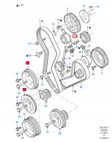 NAPINACZ PASKA ROZRZĄDU FORD FIESTA MK4 1005516 _ 96FF-6K254-AA