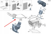 PRZEWÓD RURA DOLOT POWIETRZA DIESEL MERCEDES VITO W447 OE A4475283400