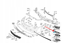 LEWA KRATKA ZAŚLEPKA ZDERZAKA PRZÓD MERCEDES S klasa W221 OE A2218850153