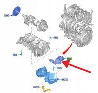 POMPA OLEJU 1.5 EB FORD KA+ FOCUS Mk4 2018- OE 2092168 _ GN1G-6600-AD